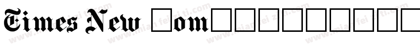 Times New Romanttf字体转换